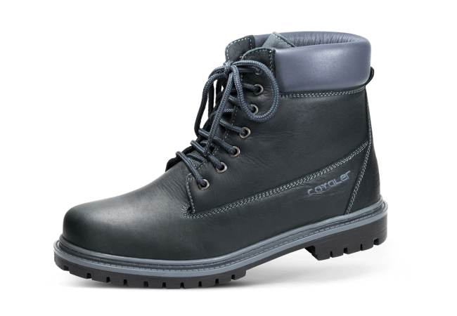 Dark male boots from natural nubuck Снимка 2