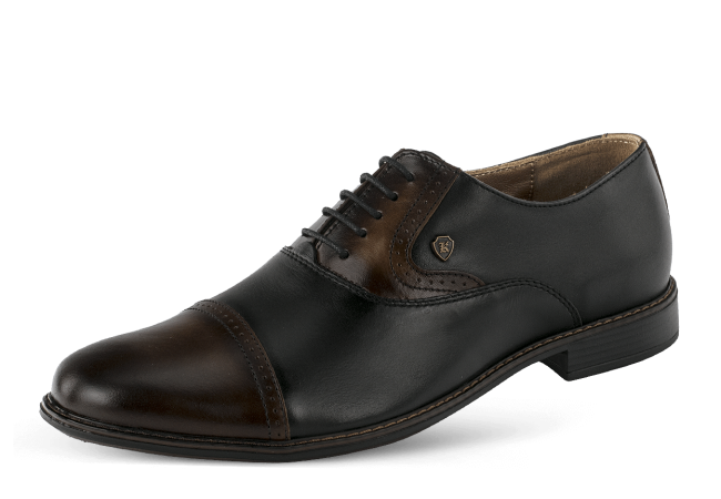 Men's formal shoes from black nappa leather Снимка 6