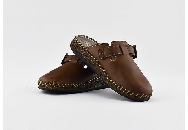 Brown men's clogs Снимка 5