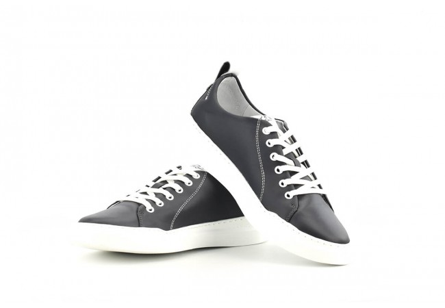 Men's sports sneakers made in dark gray Снимка 7