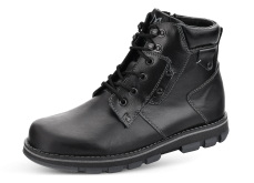 Male boots with zipper in black