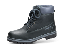 Dark male boots from natural nubuck