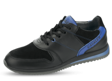 Men's sneakers in black and blue