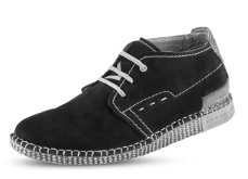 Male shoes of the "Clarks" type in black nubuck