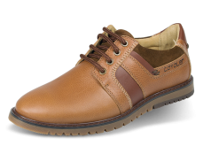 Brown men's shoes with suede elements