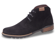 Men's boots type chukka from black suede