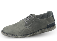 Gray men's shoes with shoelaces