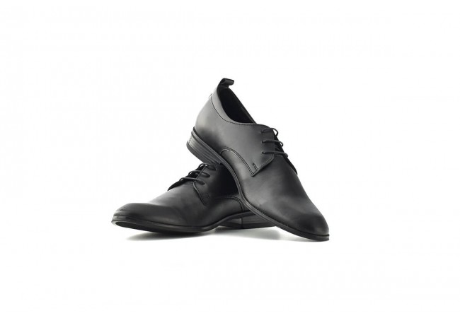 Men's shoes in black colour 360° Image