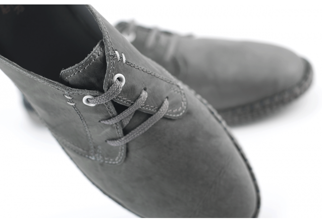 Gray men's shoes with shoelaces Снимка 5