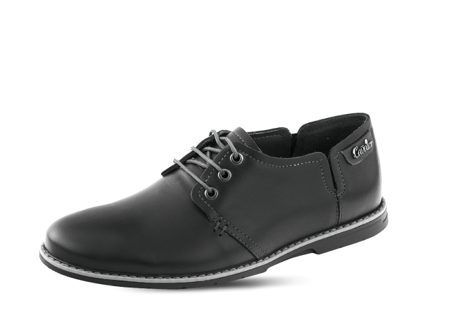 Black men's shoes with elastic Снимка 5