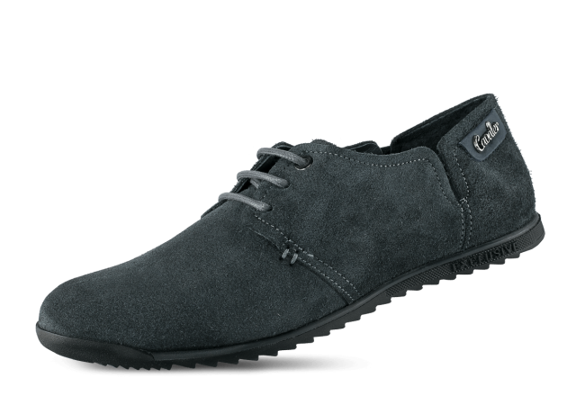 Male footwear in grey chamois leather Снимка 5