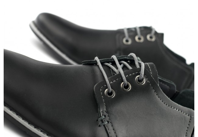 Black men's shoes with elastic Снимка 5