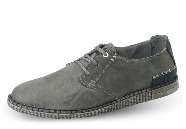 Gray men's shoes with shoelaces Снимка 5